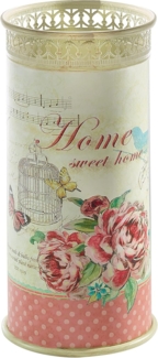 Kobolo Schirmständer Regenschirmständer aus Metall mit Rosendekor