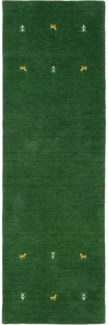 carpetfine Wollteppich Gabbeh Uni, rechteckig, Höhe: 15 mm, reine Wolle, handgewebt, Gabbeh Loom Tiermotiv, auch als Läufer