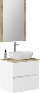 Baikal Duo, Holz Melamin 16 Spanplatten Keramik, weiß, 60