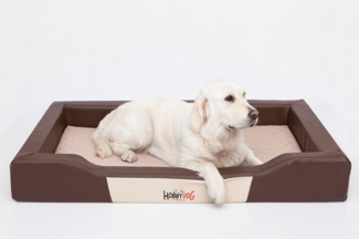 Bjird Tierbett Hundebett Charly aus Kunstleder, Bezug abnehmbar und waschbar, Hundesofa für kleine und grosse Hunde, Größe: S,M,L(XL)