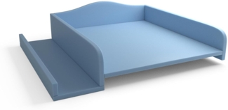 regalik Wickelaufsatz für Waschmaschine – Wickelauflage 60x70 cm – Laminierte Holzplatte – Hellblau – 82 x 72 x 10 cm – Sicherer & Platzsparender Wickeltischaufsatz