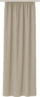 Bestlivings Vorhang "Ellen" mit Universalband (1 St), Kräuselband, blickdicht, Mikrofaser satinähnlich, einfarbig, waschbar bei 30°C, meist bügelfrei