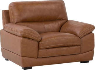 Sessel Leder Goldbraun HORTEN