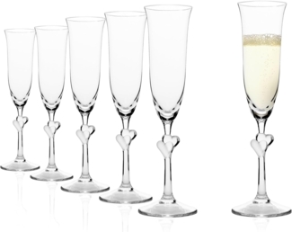 Stölzle Lausitz L'AMOUR Champagnerkelch weiß 2er Set - A