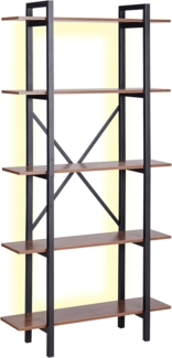 Bücherregal mit 5 Fächern DARBY Dunkler Holzfarbton