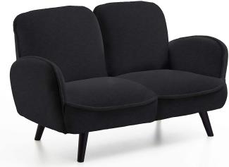 Atlantic Home Collection BEN, 2-Sitzer, Schafwollimität, schwarz