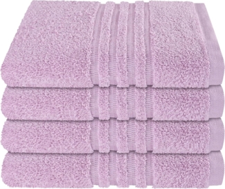 Schiesser Handtuchset Milano - 4-teilig - 50 x 100 cm - Rosé