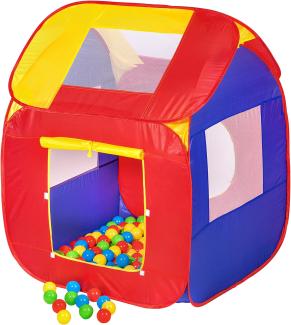 Spielzelt mit 200 Bällen - bunt