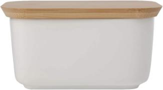 Maxwell & Williams Kitchen Butterdose mit Holzdeckel, Porzellan - Holz, AW0203