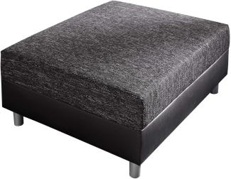 Sofa-Hocker Clovis Schwarz Modul B98 x T83 Kunstleder Sitzhocker