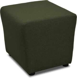 DOMO Collection Bob Hocker, Sitzhocker, Sitzwürfel, Fußhocker, grün, 46 x 46 x 43 cm