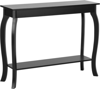 Konsolentisch schwarz rechteckig 30x100 cm HARTFORD