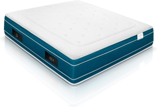 WIN REST Visco Gel-Taschenfederkernmatratze Aqua, Höhe 30 cm, mittlere Festigkeit, Kern mit 750 Federn, Damastgewebe 400 g, hypoallergene Faser, Super Soft (105x200 cm)