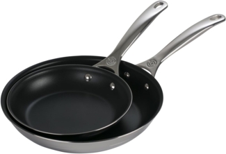 Le Creuset 3-ply plus Bratpfanne Sparset 2tlg. antihaft 20+26 cm - 20 bis 24 cm - 25 bis 28 cm