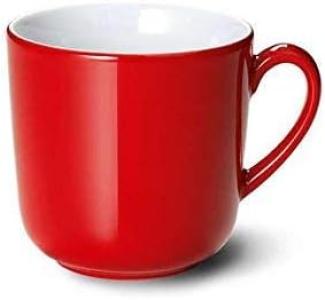 Dibbern Solid Color signalrot Becher mit Henkel 0,32 l