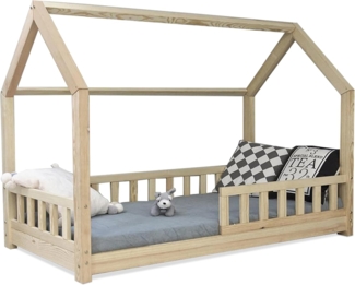 Best For Kids Hausbett 90x200 inkl. Matratze und Rausfallschutz