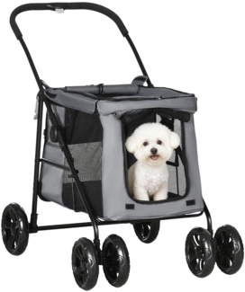 PawHut Hundebuggy Hundetrolley inkl. Kissen, klappbar, Hundewagen, (1-tlg), Hundebuggy