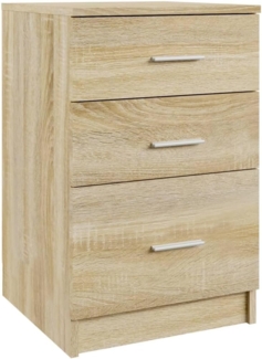 vidaXL Nachttisch Sonoma-Eiche 40x40x63 cm Holzwerkstoff 808642