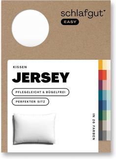 Schlafgut Kissenbezug EASY Jersey, (1 Stück), Kissenhülle mit Reißverschluss, weich und saugfähig, Kissenbezug