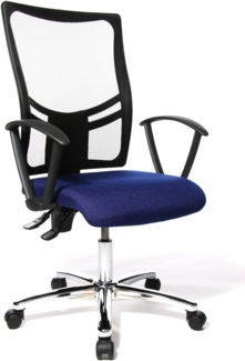 Topstar Bürostuhl Net Point 10 inkl. Armlehnen blau