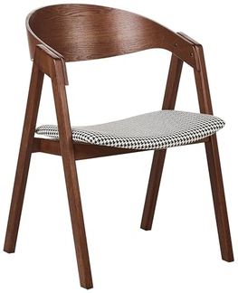Esszimmerstuhl 2er Set YUBA Holz Schwarz-Weiß