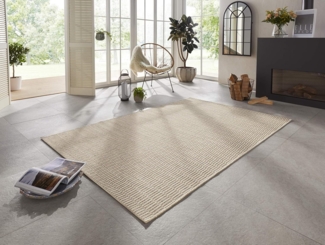 In- & Outdoor Teppich Dreux Creme - 160x230x0,6cm