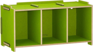 Werkhaus Medienbox CD Halter Regal Wandregal 3 Fächer goldgelb SON 2053-22