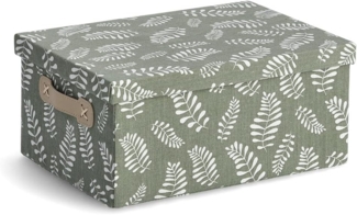 Zeller Present Aufbewahrungsbox Leaves (1 St), Baumwollmix