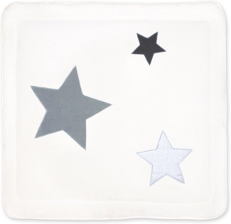 Bemini by Baby Boum 'Softy Stary Ecru' Krabbeldecke 100x100 cm, grau