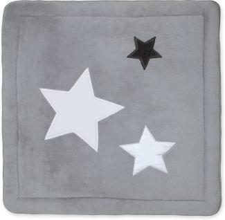 Bemini by Baby Boum 'Softy Stary Ecru' Krabbeldecke 100x100 cm, grau