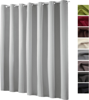 heimtexland Verdunkelungsvorhang XL Thermo Ösenschal Verdunklungsgardine Raumteiler (1 St), Ösen, verdunkelnd, Verdunklungsstoff, blickdicht, Sonnenschutz, Verdunklung, Kälteisolierung, Schalldämmung