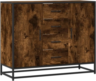 vidaXL Sideboard Sideboard Räuchereiche 92x35x76 cm Holzwerkstoff (1 St)