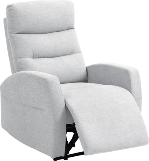 HOMCOM Relaxsessel mit Liegefunktion (moderner Polstersessel, 1-St, Verstellbarer Relaxsessel mit Fußstütze), für Wohnzimmer, Schlafzimmer, Hellgrau