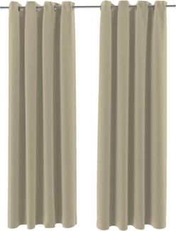 Brielle Verdunkelungsvorhang Brielle Blackout Curtain - 2 pcs Beige 140x175 cm