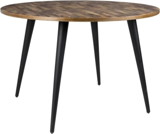 WHITE LABEL LIVING Esstisch Mo Rund aus Teakholz Ø110cm