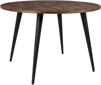 WHITE LABEL LIVING Esstisch Mo Rund aus Teakholz Ø110cm