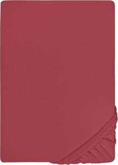biberna Feinjersey-Spannbetttuch, 100 % Baumwolle, rost, 1x 180x200 cm - 200x200 cm