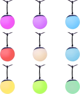 Northpoint LED-Hängeleuchte LED Akku Hängelampe Hängeleuchte RGBW für Innen Außen Gartenleuchte