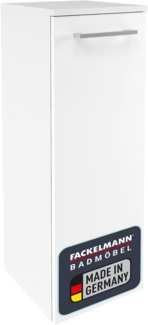 Fackelmann VERONA Midischrank 30 cm, rechts, Weiß Hochglanz