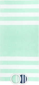 ZOLLNER Strandtuch, Mikrofaser (1-St), 100 x 200 cm, 100% Baumwolle, gestreift, vom Hotelwäschespezialisten