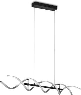 LED Pendelleuchte SEQUENCE dimmbar Lichtfarbe einstellbar Silber 104cm