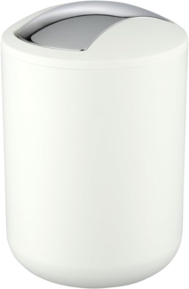 Wenko 'Brasil S' Kosmetikeimer mit Schwingdeckel, Kunststoff (BPA-frei), Ø 14x21 cm, 2 Liter, Weiß