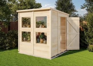 Storehaus Gerätehaus Gregor Gerätehaus aus Holz Geräteschrank mit 12 mm Wandstärke Gartenhaus