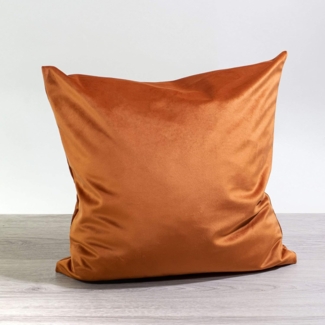 Kissen Deko von Lysel - kupfer Samtia 50x50 Polyester kissenbezug Dekokissen