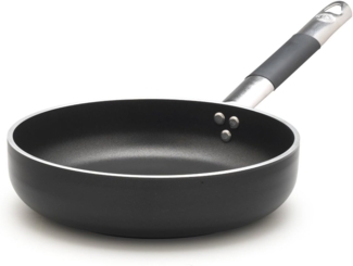 Töpfe Agnelli Alblack Pan Aluminium, Stärke 5 mm, 10 mm Induktions Fund, schwarz, 32 cm