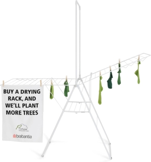 Brabantia | HangOn Wäscheständer mit Kleiderstange 25m, weiss