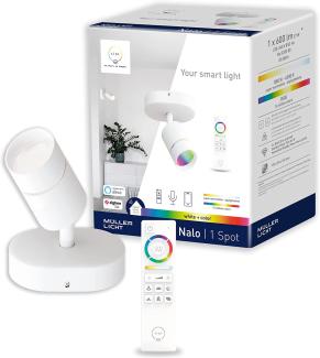 Müller Licht tint 1er LED Spot Nalo weiß 13x9 cm weiß RGBW Smart Home