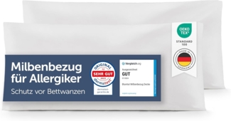 Blumtal Bettbezug Milbenbezug Allergiker Bettbezug oder Kopfkissenbezug- Milben Encasing, (2 St), bestehend aus dem High-Tech Spezialgewebe Evolon