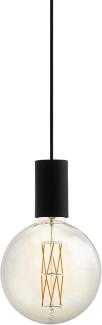 Eglo 98661 Pendelleuchte POZUETA Stahl schwarz E27 1X40W Ø12,5cm H:110cm dimmbar