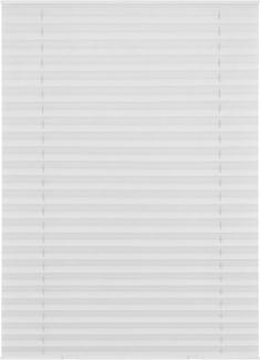 Lichtblick Sonnenschutzsysteme GmbH Dachfensterplissee Miami 47.3 cm x 100 cm (BxL) Weiß Tageslicht Crushoptik; Haftfix mit Saugnäpfen; für Dachfenster, Fenster oder andere Glasflächen